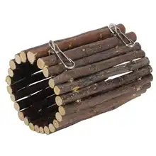 Деревянная туннельная игрушка для хомяка, жевательные игрушки для хомяка, висячий туннельный мост, маленькие животные, клетка для хомяка, игрушки для попугая, хомяка Деревянная туннельная игрушка для хомяка, жевательные игрушки для хомяка, висячий туннельный мост, маленькие животные, клетка для хомяка, игрушки для попугая, хомяка