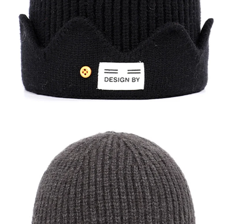 RIVERDALE Winter Hats for Women Knitted Hat College Wind Crown Winter Beanie for Men Cap for Kids Beany Female TTM-CZX13