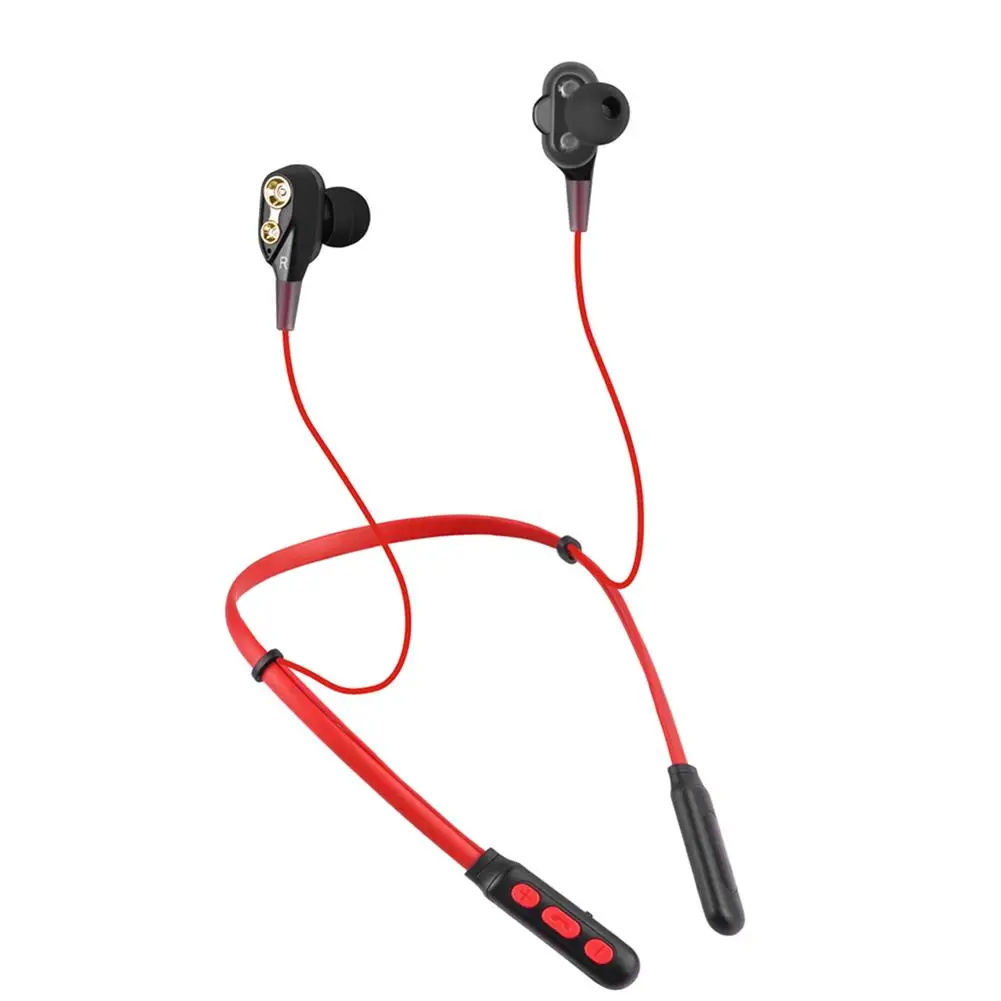 Bluetooth 5,0 спортивные беспроводные Bluetooth наушники-вкладыши с шейным диапазоном шумоподавление беспроводной бас музыкальный наушник с микрофоном