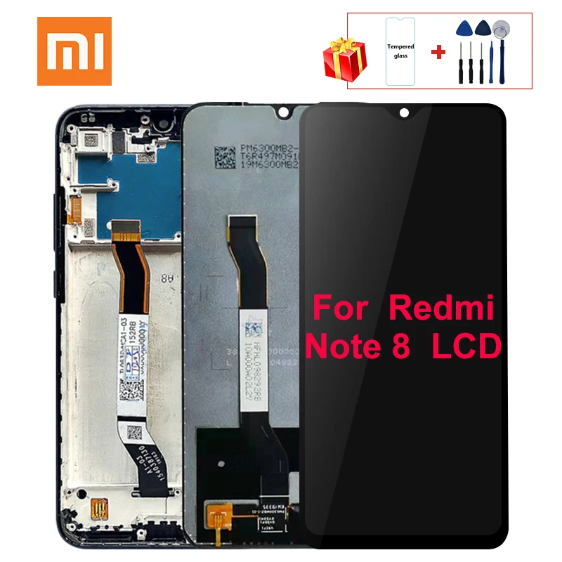 ЖК дисплей с сенсорным экраном и дигитайзером в сборе для Xiaomi Redmi Note 8 запасные