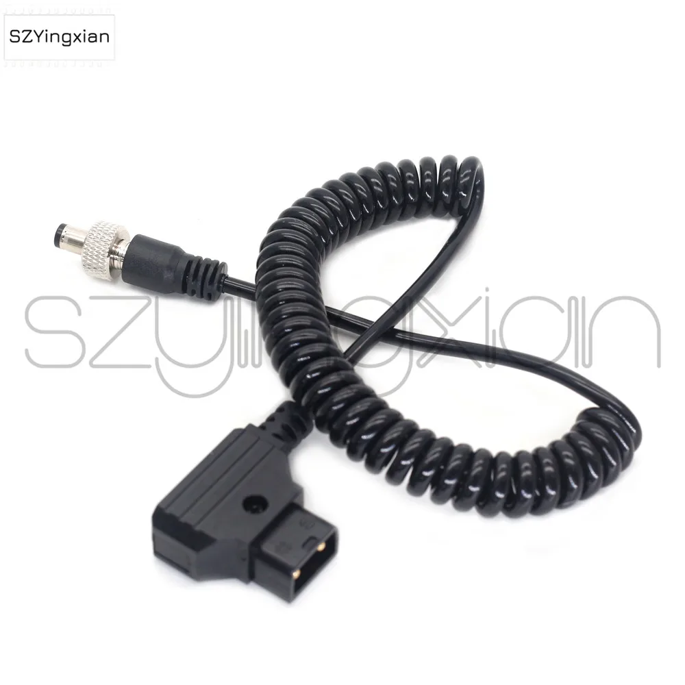 D-toque para dc 5.5×2.5 mm Cabo Lockable para Blackmagic Vídeo Assist 4k Monitor de Energia Cordvideo Dispositivos Pix-e7 Pix-e5