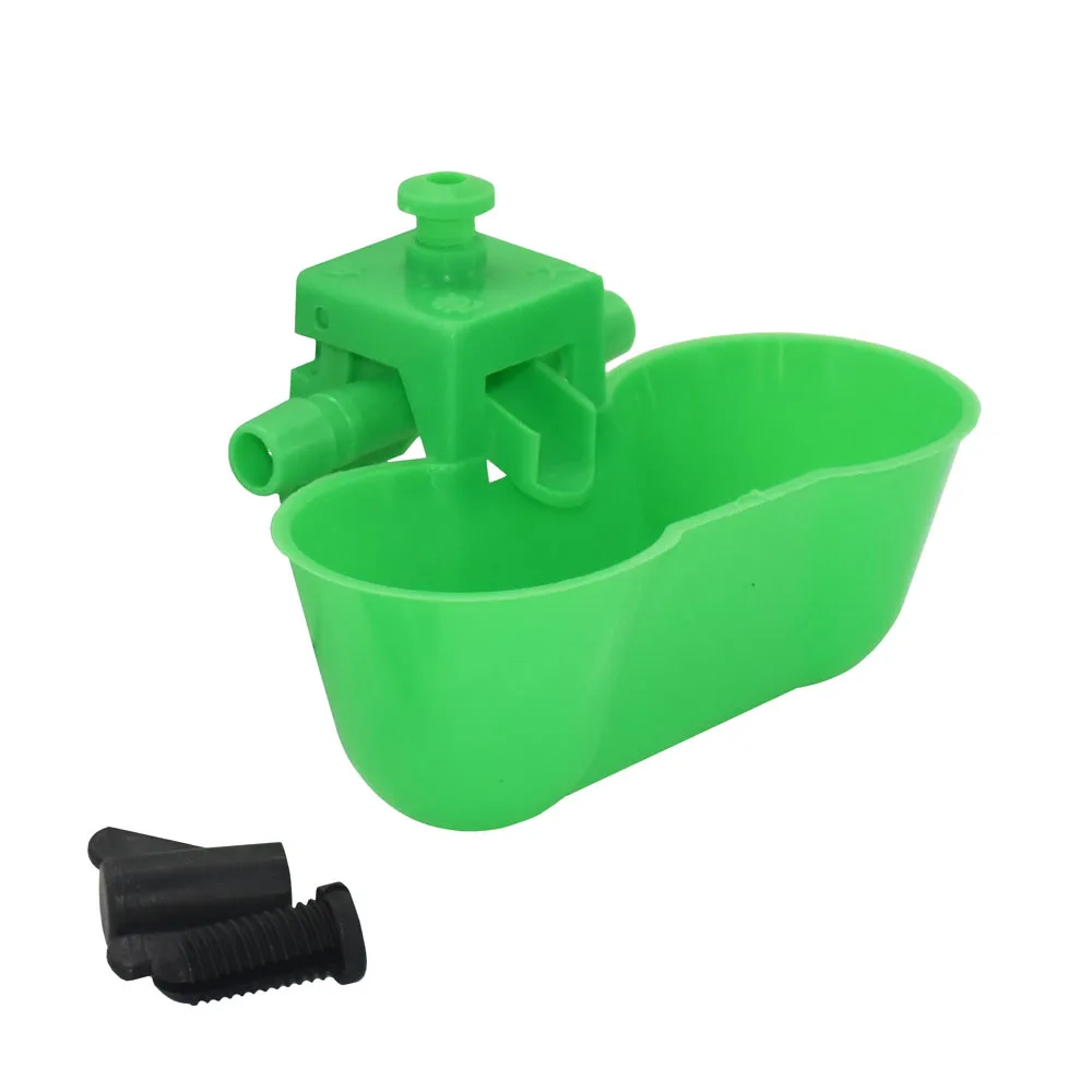 5 Set 10 MM Green Quail Drinking Waterer Dual Cups Bird Siamese Water Bowl Birds Feeding Tools The New Bowls | Дом и сад