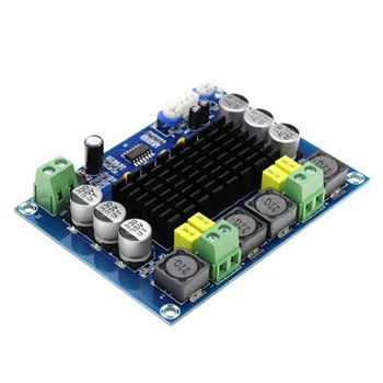 

2 X 120W Digital Space Saving Module Easy Install High Power Part Lightweight Two Channel Electronic Amplifier Board Audio Sound