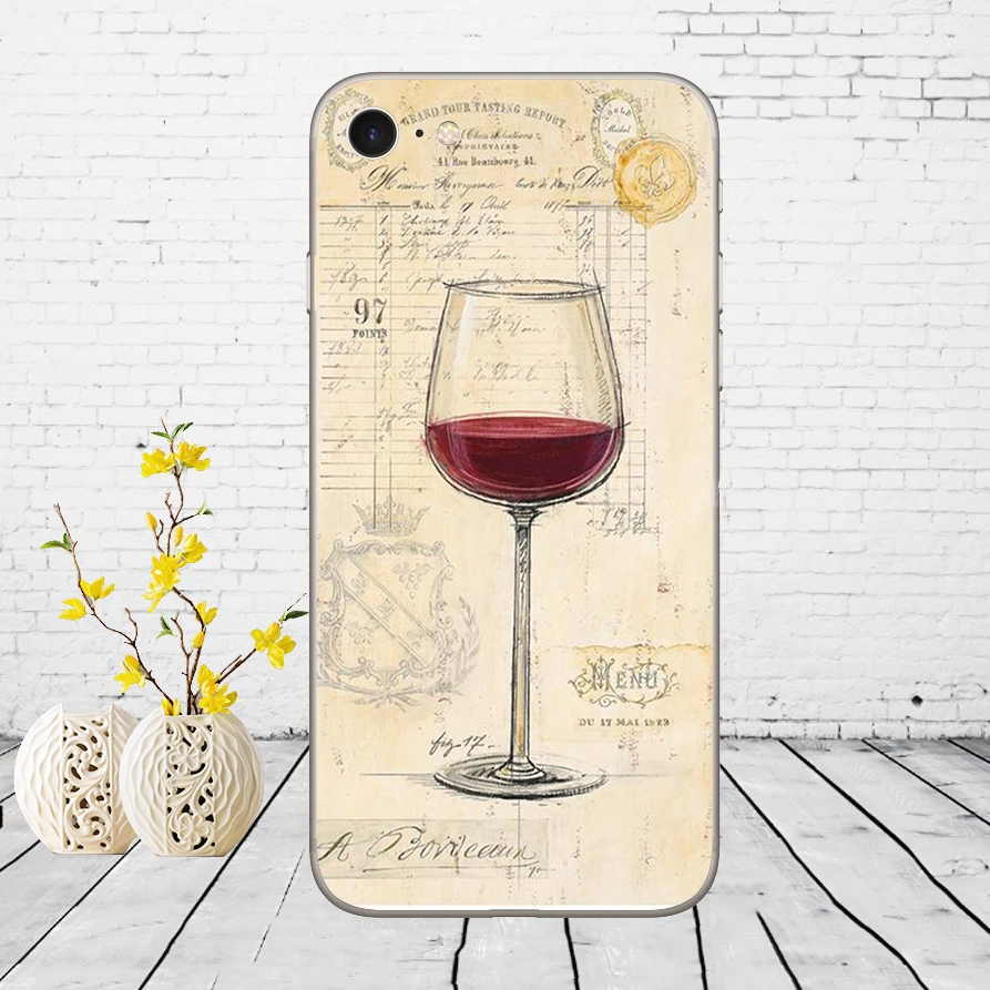 Keep calm and drink a bear винный узор резиновый мягкий силиконовый чехол для iPhone 5 5S SE 6 6s 8 plus 7 7 Plus X XS SR MAX - Цвет: 12