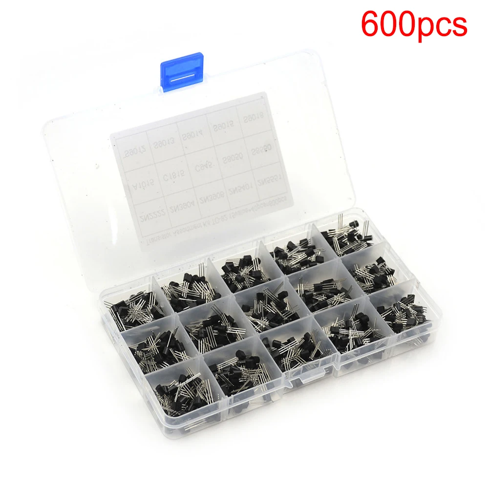 

600PCS 15 Specifications Each 40 Triode Box Set TO-92 S9014 S9013C Transistors Box Pack Transistor kit TO-92