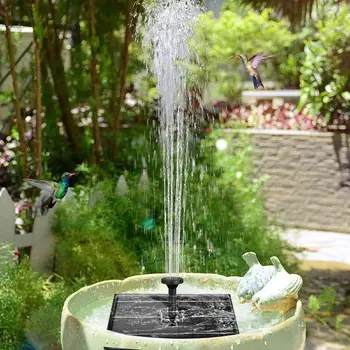 

2020 NEW 12V 4W Solar Garden Fountain Pump Solar Garden Fountains Power Solar Bird Fountain Powered Water Pump Birdbath Fountain