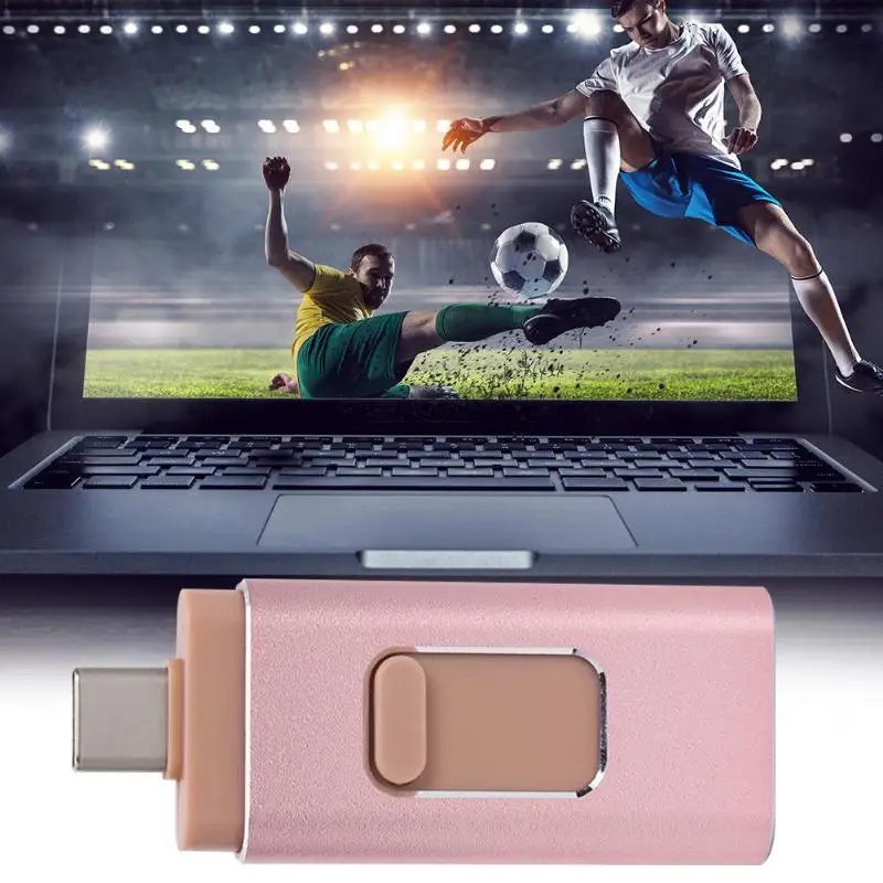 4 в 1 128 Гб OTG USB флэш-накопитель Тип ручки привода высокоскоростная карта памяти диск для iOS/type-C/Android/PC/Mac