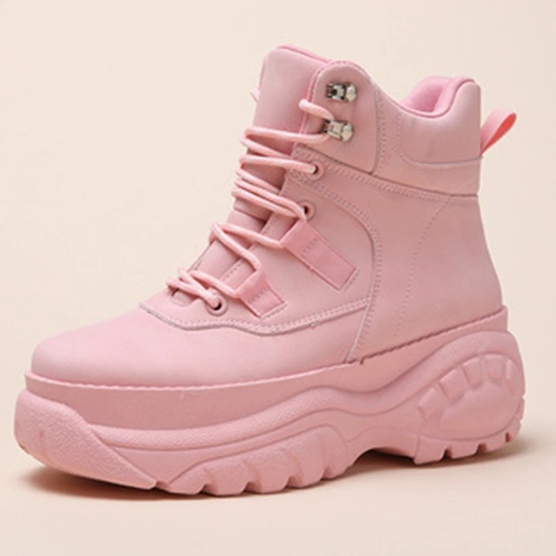 pink high top boots