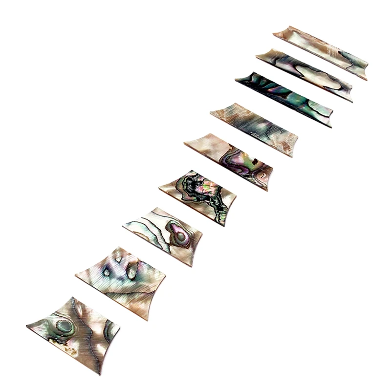 

Guitar Inlay Material, 9Pcs Abalone Shell Guitar Decoration Block Fretboard Fingerboard Inlay Material Accessories