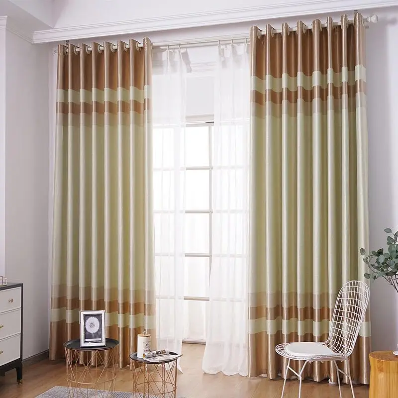 Cortinas de Salon Modernas a Rayas. Cortinas Opacas para Dormitorios d –  OLEA INFLUENSELLER