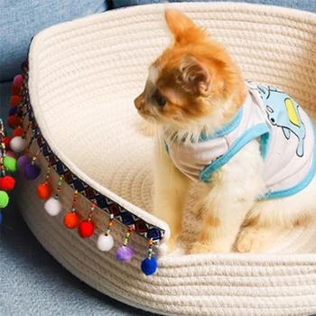 

NEW-Natural Cotton Thread Cat Litter Cat Mat Sleeping Sleeping Claw Dual-Use Cat Claw Board Cat Cage