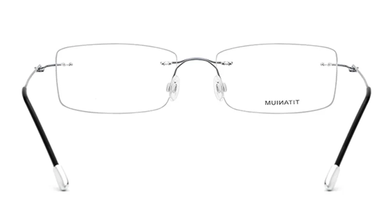 Чистый Титан без оправы оптические очки для близоруких, EyewearMen Для женщин бескаркасные очки по рецепту рамки