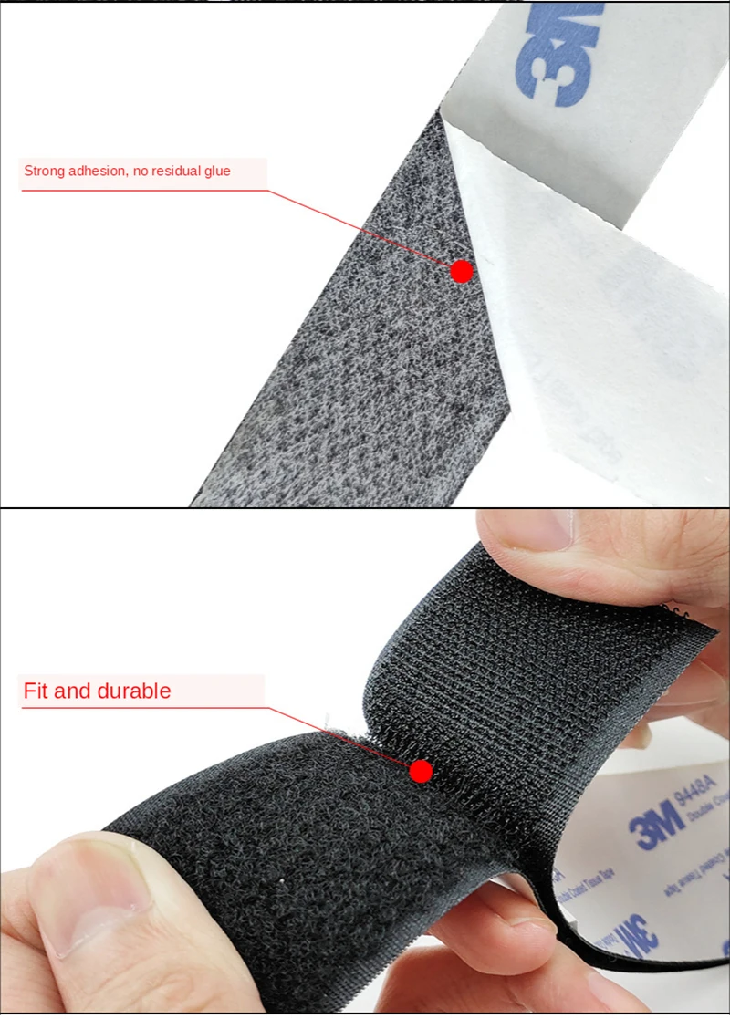 Colles Adhésifs,Velcro puissant, 16 110mm (largeur), 1 mètre, ruban