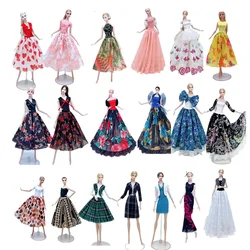 2022 HS Mode Floral Robe de Princesse 1/6 Ensemble De Vêtements Pour Poupée Barbie Vêtements Tenues Chemise Jupe Robe De Soirée 11.5 "Poupées 