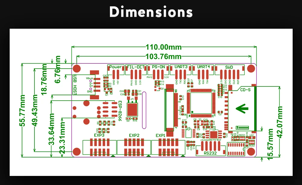 BIGTREETECH СКР V1.3 с TFT35 V3.0 Сенсорный экран TMC2208 TMC2130 32 бит материнская плата Применение Smoothieboard для A8 Ender 3d принтер