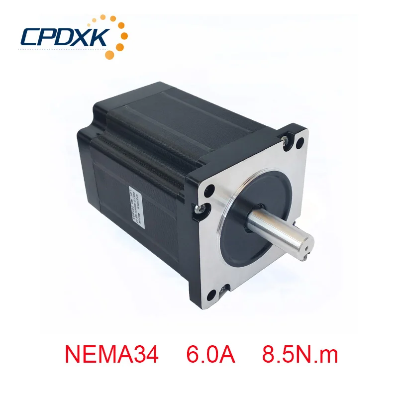 Шаговый двигатель NEMA34 118 мм 6.0A 8.5N.m 86HS118 6004A14 B35 для гравировального станка с