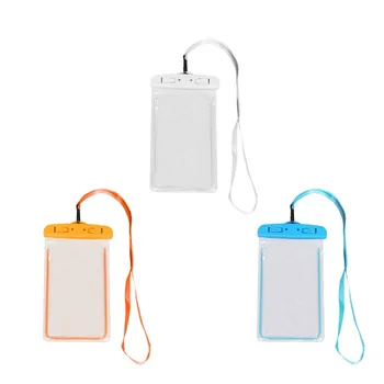 

Outdoor Waterproof Phone Bag Luminous Universal Mobile Phone Case With Neck Strap For Swimming Surfing Fishing Boating Dropshipp