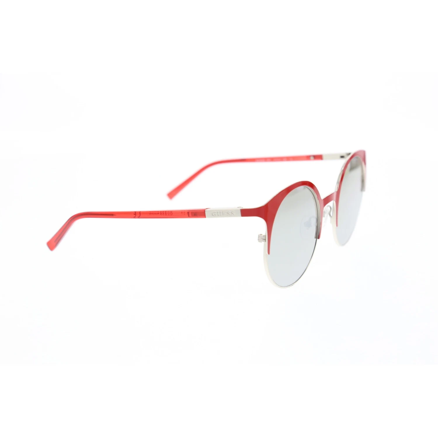 

Women's sunglasses gu 3036 68c metal red organic round round 51-21-135 guess