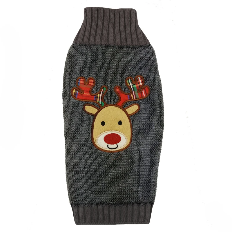 DOGGYZSTYLE, Рождественский красный свитер для собаки, одежда, пальто с оленем, одежда для маленьких собак, чихуахуа, плюшевый XXS-M