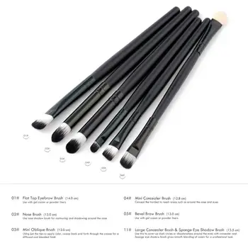 

ELECOOL Eye Shadow Makeup Brushes Kit 6Pcs Eyebrow Eyeliner Eyeshadow Powder Makeup Brushes Set Soft Cosmetic TSLM