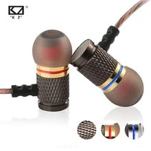 KZ EDR1 Special Edition позолоченный корпус наушников С микрофоном 3,5 мм HD Hi-Fi в ухо Monitor стереонаушники бас для телефона