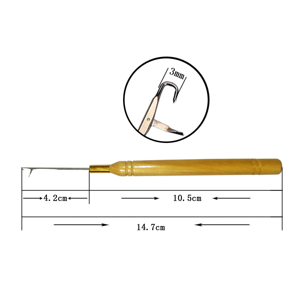 Hair Extensions Tool Loop Micro Rings Links Beads Needle Threader Wire Pulling Hook for Hair Extensions