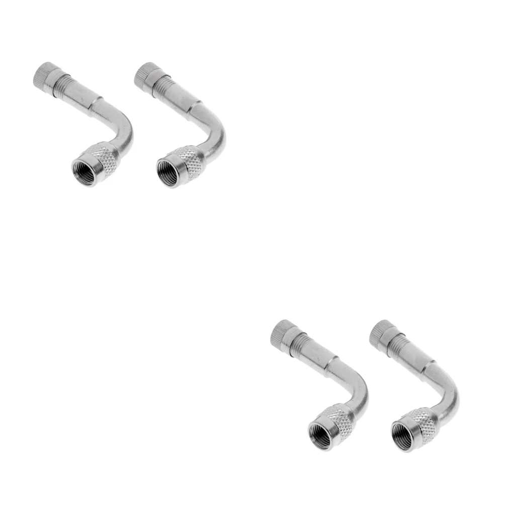 4pcs 90 Degree Valve Adaptor Tyre Extension Adapter Motorcycle Bike