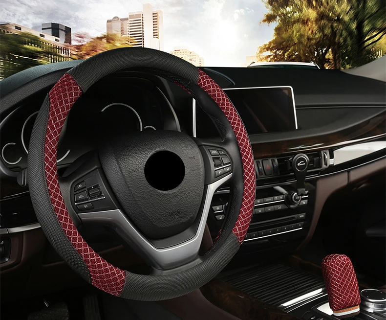 Универсальный чехол на руль для Toyota Prius Suzuki Wagonr Daihtsu Mira Renault Clio Ford Fiesta Skoda Octavia superb и т. д