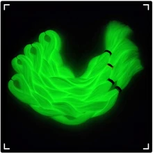 LISI волосы 24 дюйма 100 г Светящиеся большие синтетические косы Сияющие волосы в темноте мягкие плетеные волосы для наращивания