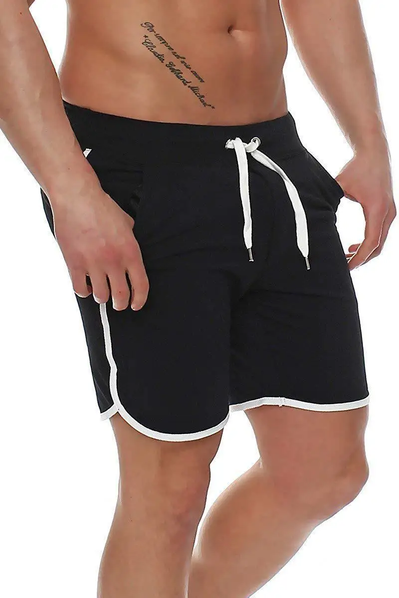 

Muscle Fitness Brother Chun Summer Men Quick-Dry Shorts Light Board Solid Color Sports Fitness Shorts Beach Shorts