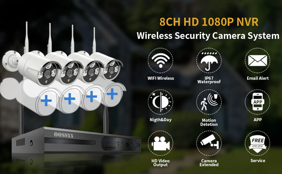 1-security camera system-4ch