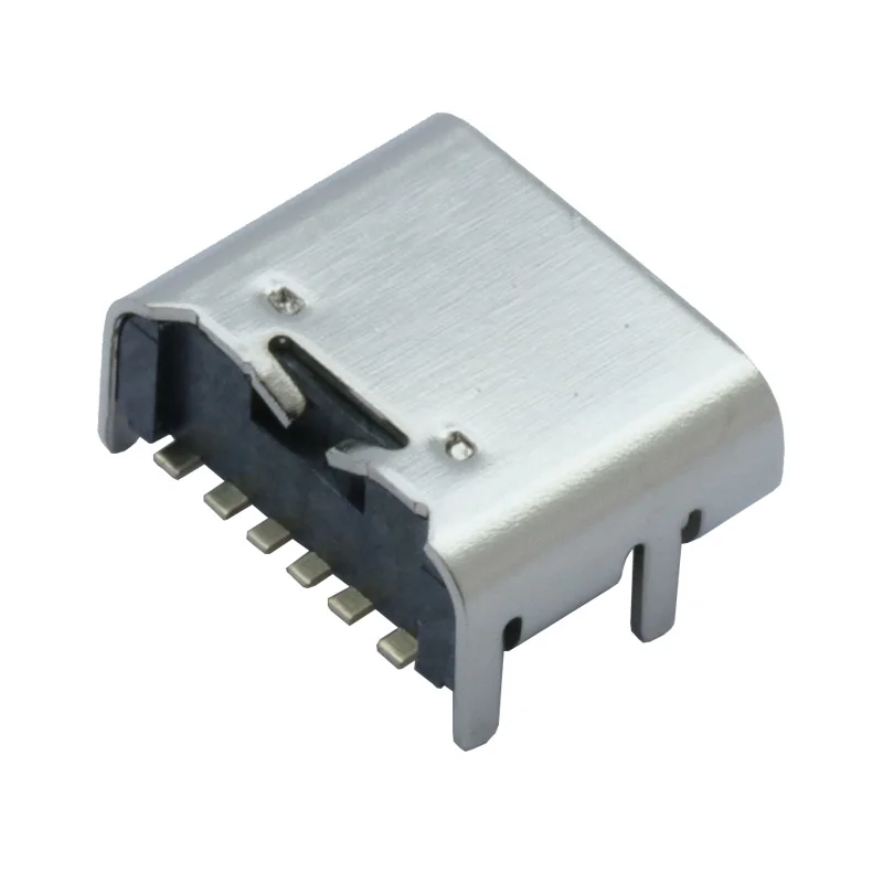 10 шт./лот Тип usb C 6 Pin разъем SMT разъем USB 3,1 Тип-C женского размещения SMD DIP для PCB дизайна DIY высокий ток зарядки