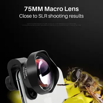 

75MM Camera Macro Lens 10X Wide-angle External Mobile Phone Lens For Apple Huawei Android