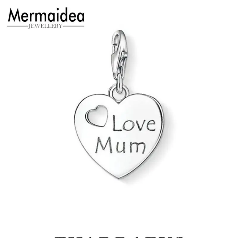 Подвеска в виде сердца с надписью Love Mom|Шармы| |