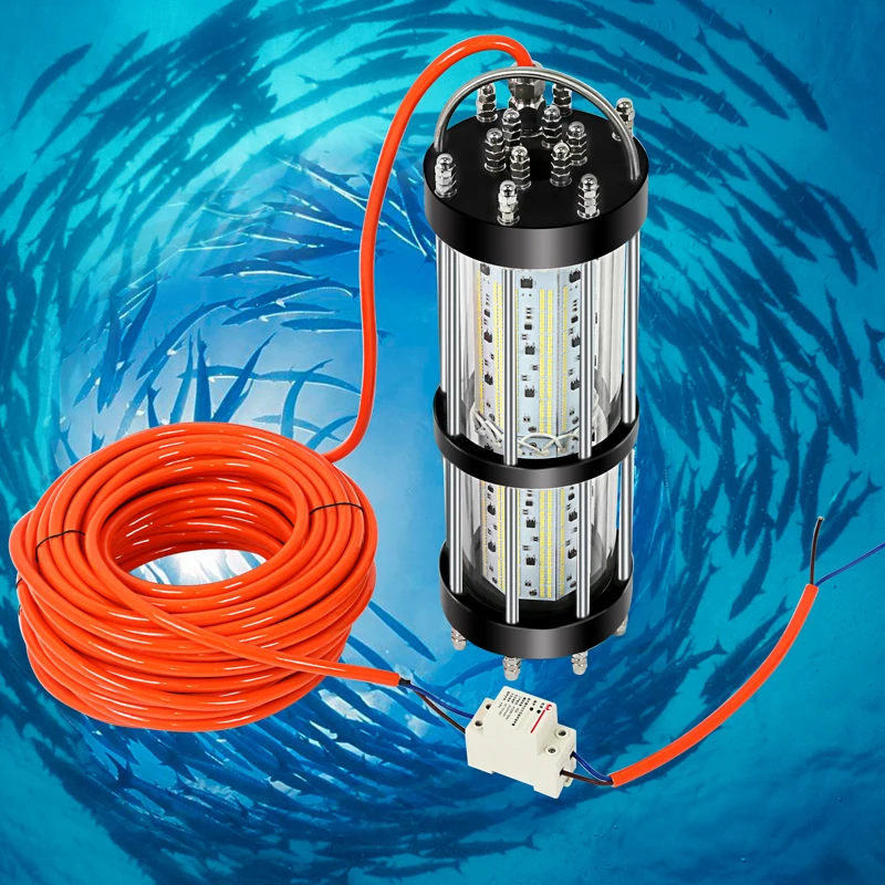 180W 集魚灯【ホワイト】DC12V LED 取り置き 水中ライト 7mコード 付