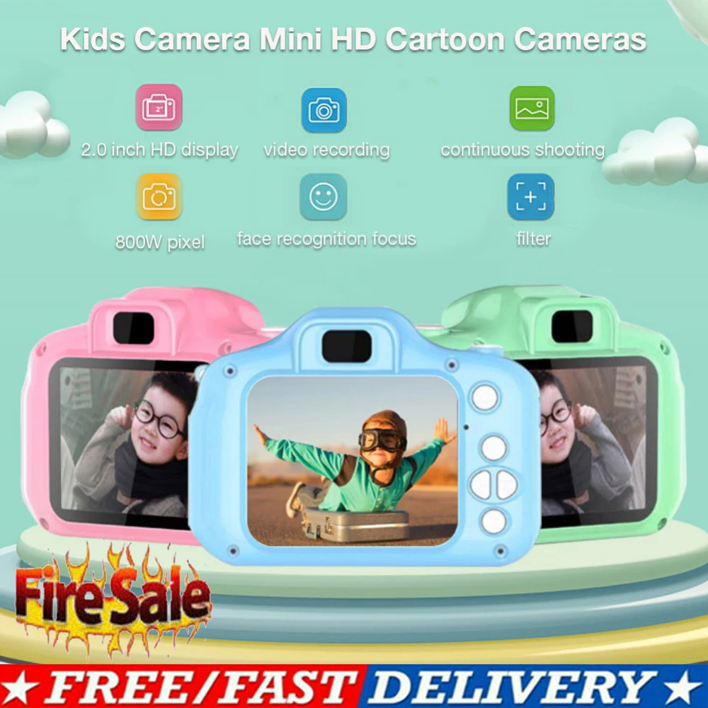Kids small Digital Camera 2.0HD Screen Video Recorder Camcorde Children Gift