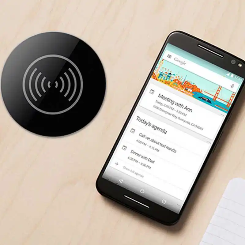 Qi Wireless Charger For Iphone 8 X Xr Xs Samsung S9 S8 Note 8 9 Furniture Office Table Desk Mounted Quick Charging Pad