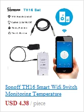 Sonoff TH 10A/16A Smart переключатель Wi Fi контроллер с Температура сенсор и водостойкий влажность мониторинга домашней автоматизации