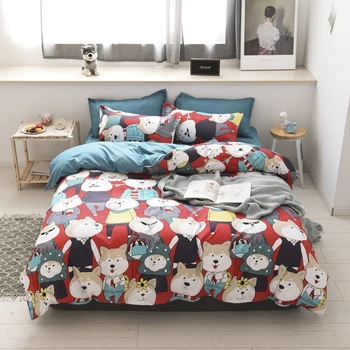 

BEST.WENSD Quality Winter comfortable beddings Western Single double bed bedding set comforter set duvet cover set bed linen