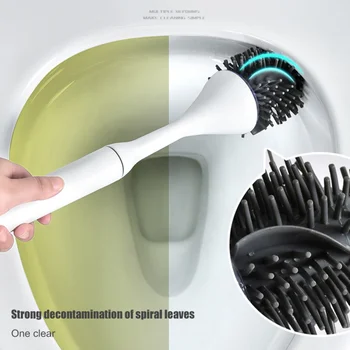 

UV Sterilization Toilet Brush Rubber Head Holder Cleaning Brush For Toilet Household Floor Cleaning Bathroom Accessories