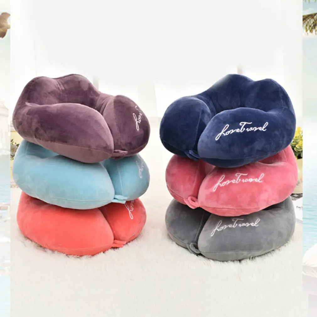 

Inflatable Travel Pillow U Shaped Inflatable Neck Cervical Head Pillow Soft Compact Lightweight Travel Air Pillows dropshipping