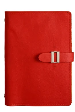 Кожаный PU умный многоразовый стираемый блокнот смарт-блокнот с проволочным переплетом блокнот с облачным стиранием блокнот с подкладкой с ручкой подключение приложения - Цвет: Red