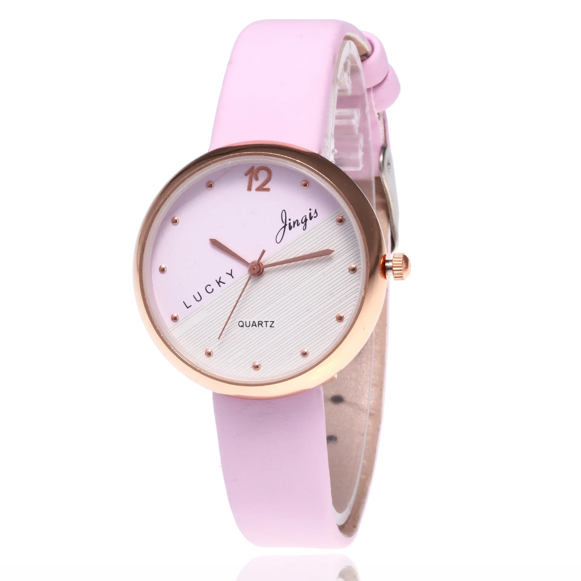 

Korean-style Watch Women's Simple Students Hipster Versatile College Style Waterproof Trend Casual Girl'S Leather Belt