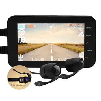 

WIFI 1080P HD Waterproof 4" Camera Electric Vehicles DVR Handlebar Dual Lens Driving Video Recorder Dash Cam FHD Recording