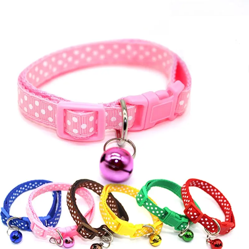 Breakaway Cat Collars Adjustable Safety Puppy Collar With Soft Durable Nylon Neck Strap Outdoor Necklace for Pet Supplies