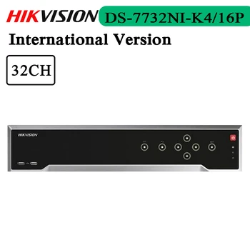 شراء في المخزون شحن مجاني 32Ch 1.5U 16 PoE 4K NVR التوصيل والتشغيل مع منفذ 16POE DS-7732NI-K4/16 P