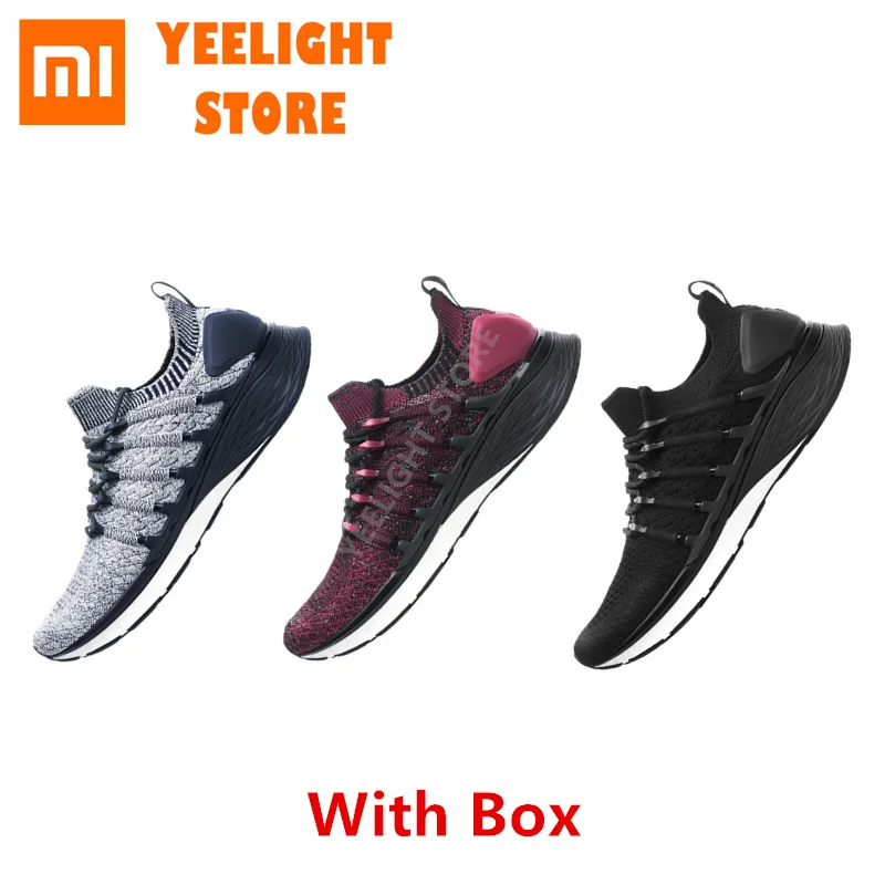 Xiaomi sneakers 3 Оригинальные кроссовки Mijia 3, мужские уличные спортивные кроссовки, однолитые, 3D, Fishbone Lock, вязаная верхняя обувь для бега, кроссовки для Xiaomi 3 - Цвет: Xiaomi sneakers 3