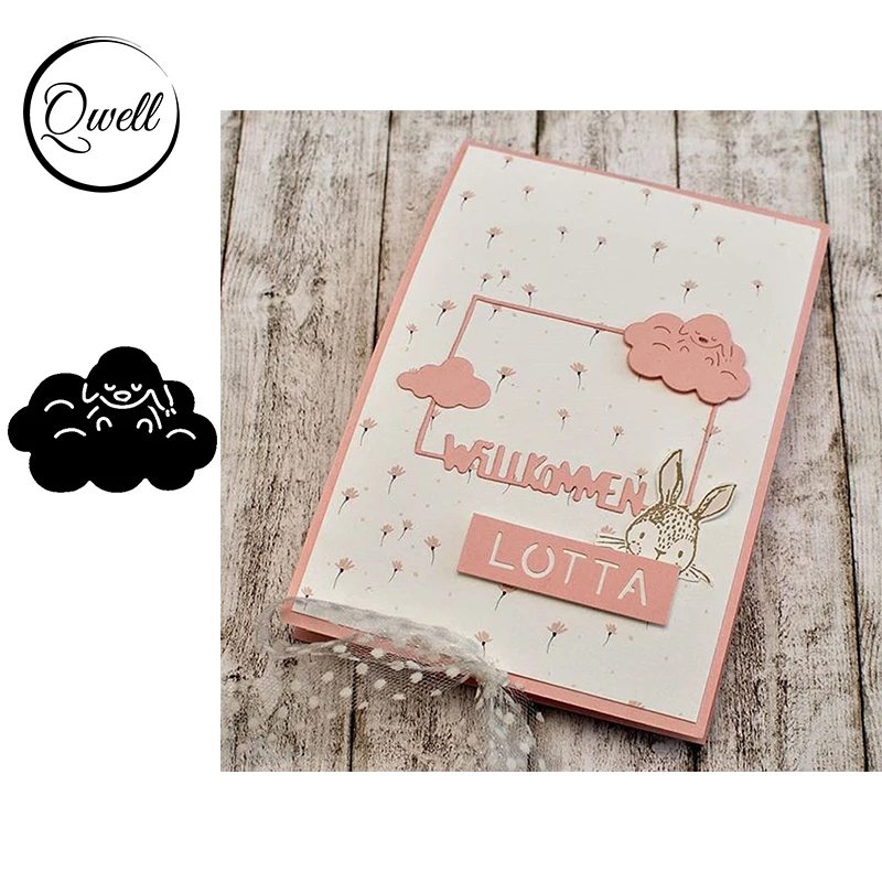 

QWELL Clouds Metal Cutting Dies Stencil For DIY Scrapbooking Crafts Paper Card Album Making Template 2020 New