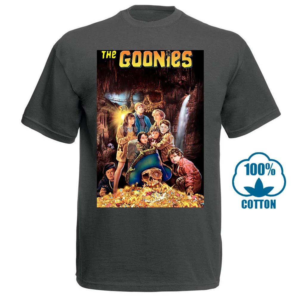 The Goonies V1 футболка черный плакат все размеры S 5Xl - Цвет: Темно-серый