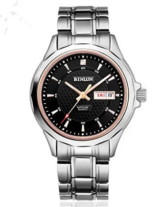 BINLUN мужские часы Rolexing часы Daytona часы хронограф для женщин спортивные часы светящиеся кварцевые часы мужские часы распродажа часы женские ремешок для часов часы наручные часы механические - Цвет: D Style black dial